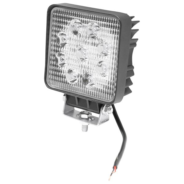 Lampa cu 9 LED-uri 10-60V 27W Unghi Radiere 30 de Grade Tip Spot 107x107x49mm 6000K IP67 Breckner Germany