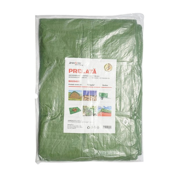 Prelata cu Ochiuri de Prindere 100g/m2 Verde 3x4m Breckner Germany