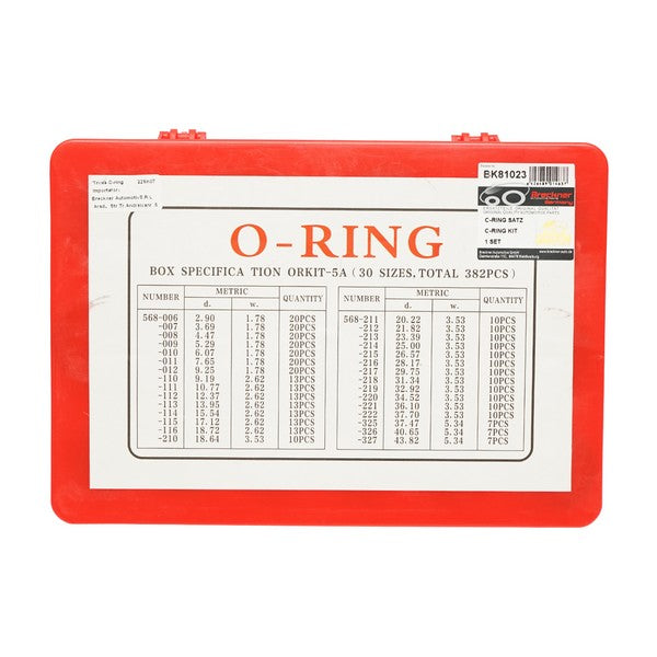 Trusa O-ring 386 Piese (Metric) Breckner