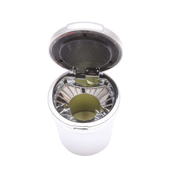 Scrumiera Auto Universala Argintie cu Lumina Multicolor LED Breckner Germany