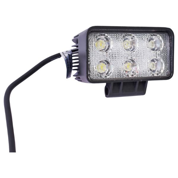 Lampa cu 6 LED-uri 10-60V 18W Unghi Radiere 60 de Grade Tip Flood 111x65x55mm IP67 6000K Breckner Germany