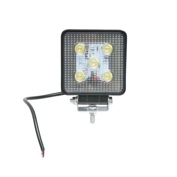 Lampa 5 LED-uri 10-30V 15W Unghi Radiere 30 de Grade Tip Spot 108x108x36mm IP67 6000K Breckner Germany