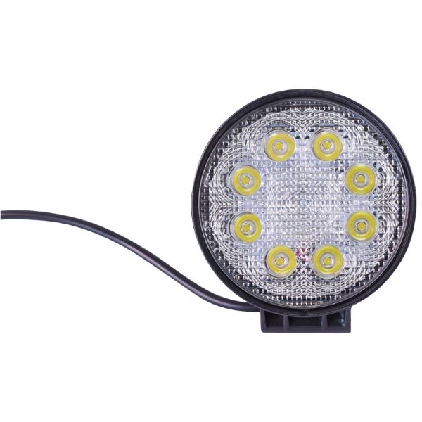 Lampa 8 LED-uri 10-60V 24W Unghi Radiere 30 de Grade Tip Spot 114x114x48mm IP67 6000K Breckner Germany