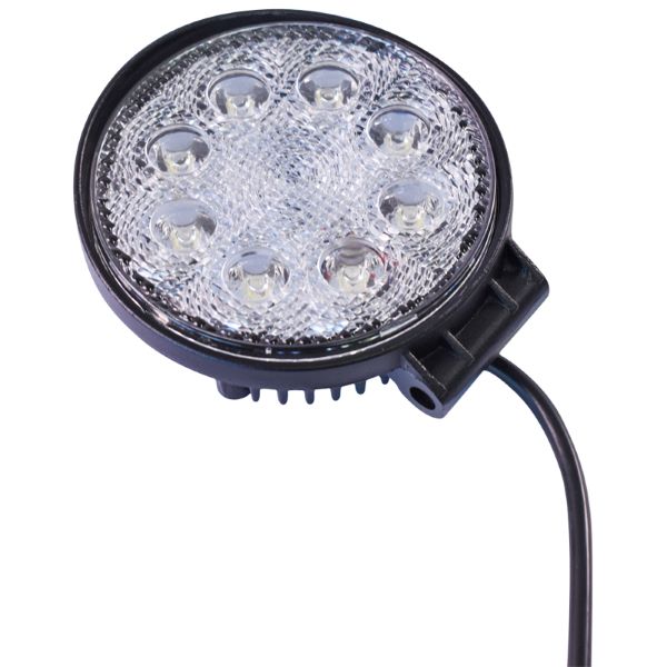 Lampa 8 LED-uri 10-60V 24W Unghi Radiere 30 de Grade Tip Spot 114x114x48mm IP67 6000K Breckner Germany