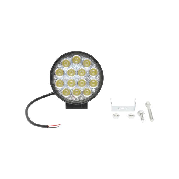 Lampa cu 14 LED-uri 10-30V 42W Unghi Radiere 60 de Grade Tip Flood 114x114x61mm IP67 6000K Breckner Germany