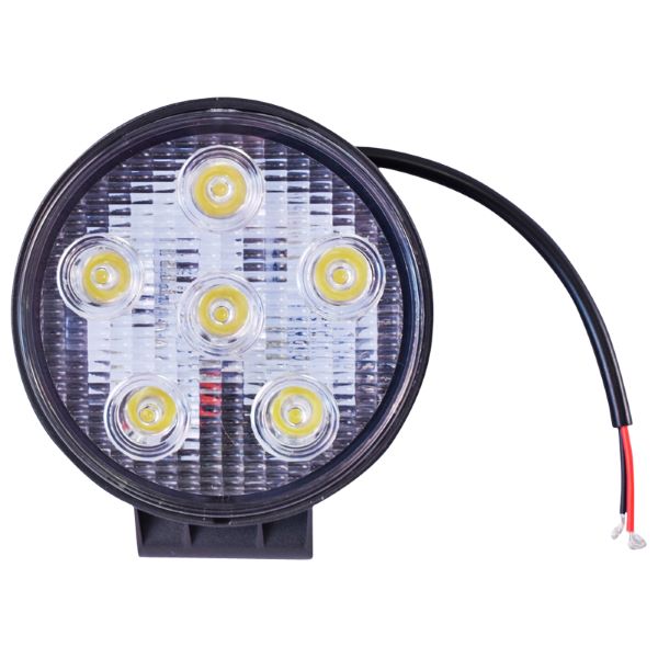 Lampa 6 LED-uri 10-30V 18W Unghi Radiere 30 de Grade Tip Spot 118x118x35mm 6000K IP67 Breckner Germany