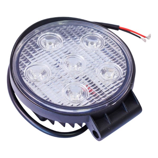 Lampa 6 LED-uri 10-30V 18W Unghi Radiere 30 de Grade Tip Spot 118x118x35mm 6000K IP67 Breckner Germany